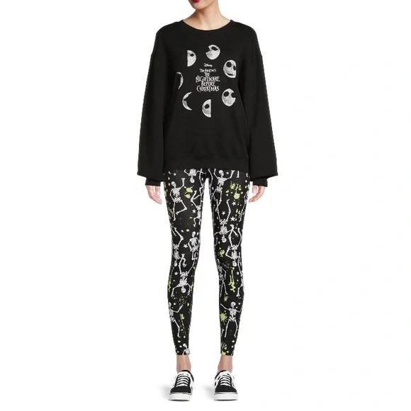 Disney Nightmare Before Christmas black Sweatshirt Disney Phase Jack XL - Picture 3 of 5